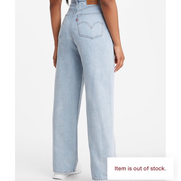 🚨SOLD🚨 Levi’s High Loose Denim Jeans Light Wash Size 29 - Picture 4 of 4